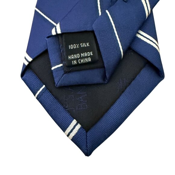 Jos A Bank Heritage Collection Blue Striped Silk Tie 3" Width 58" Length Classic - Picture 7 of 10